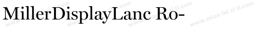 MillerDisplayLanc Ro字体转换